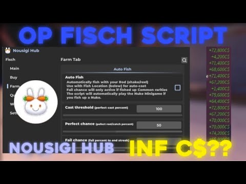 Best [🐟] Fisch Script Nousigi Hub INF C$/Money?? mobile/pc | Auto Farm,Auto Quest,Teleportation