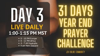 DAY 3: 31 Day Prayer Challenge - JCH Online