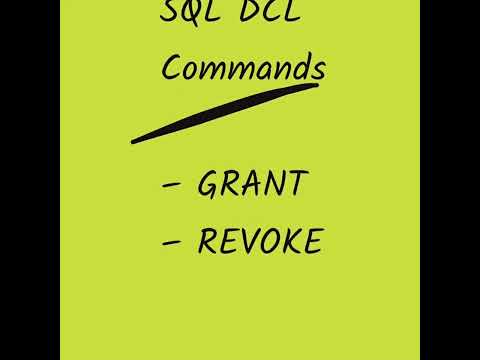 SQL DCL Commands #data #sqlserver #sql #concept #techshorts #sqlquery #interview #job