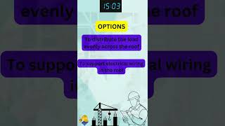 Purpose of a Truss in a Roof | Civil Interview Quiz - 41 #civil #shorts #Truss in a Roof #ytshorts