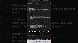 What is State in React?  | React State Explained in 60 Seconds for Beginners