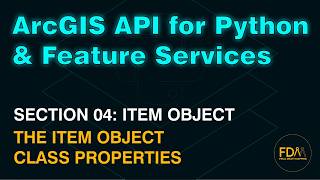 ArcGIS API for Python Item Object Class Properties | ArcGIS Online | Documentation