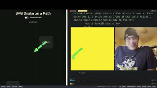 SVG Snake Scrolls Down Page