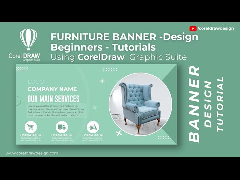 Coreldraw FURNITURE BANNER -2 Design Tutorials Digital Graphics Beginners Class Tutorial Coreldraw