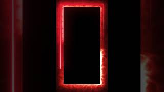 Glowing frame black screen | Neon light border | Frame template video background