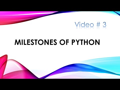 PyPro - Milestones of Python Programming