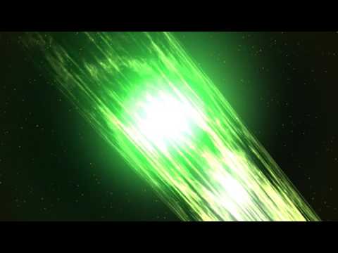 60FPS Green LightBeam Center Shine Particles Flow 1080p Animation HD background
