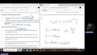 QUANTUM PHYSICS TUTORIAL Part 1