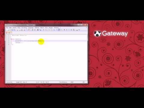 C Programming - Video 1 - Hello World