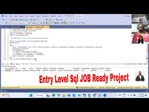 Sql Job Ready Project Lecture 5 | Write Sql queries | Understand Business Requirement | Entry Level