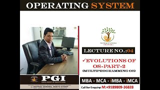 Evolution of Operating System Part-2