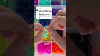 DIY loom band bracelet with charms