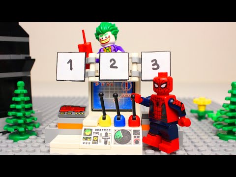 Lego Spiderman Experimental Superhero Machine Animation for Kids