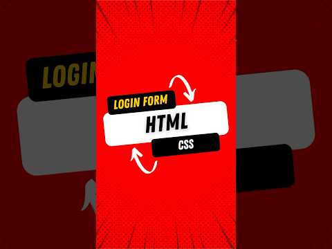 login form in html and css #shorts #loginform