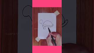 Cute Satisfying Turtle 🐢 Drawing #turtledrawing#turtleart#easyturtleart#youtubeshorts#shortsfeed