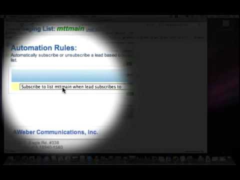 How to automate Aweber