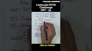 Day 34 | LeetCode POTD 1323 – Maximum 69 Number | Greedy Approach Explained