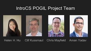 STEM for All 2019   IntroCS POGIL
