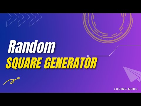 Random Square Generator | Python Turtle Library