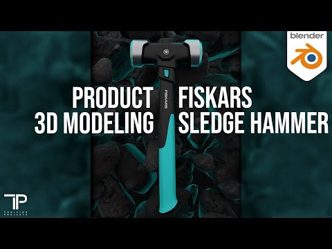 Product 3D Modeling - Fiskars Sledge Hammer | Compatible with Blender 3.4