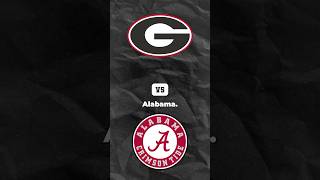 Game of the year candidate?! #cfb #alabama #georgia #cfbprediction