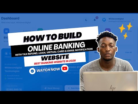 How to Design a Modern Online Banking Website in Few Clicks!
