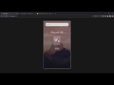 React weather application using REST API