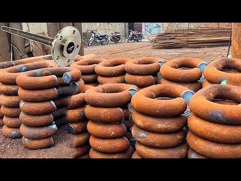 How Truck Axle Are Made From Old Cargo ships anchors chains Manufacturing process of axle in factory
