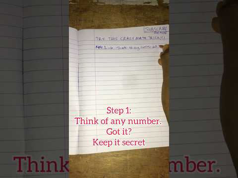 Try This Crazy Math Trick! 🤯 Use Any Number & See the Magic Happen #mathisfun #globallearners