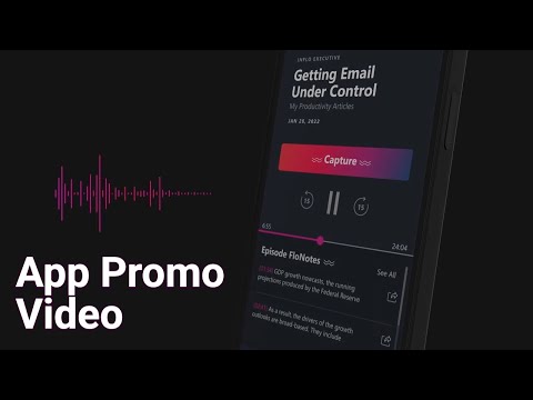 2D App Promo Example | Executive Podcast SaaS Platform Intro in After Effects (mobile app)