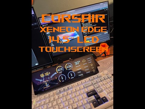 CORSAIR XENEON EDGE 14.5" LCD Touchscreen Install & Set-Up During First Use | iCue Software Set-Up