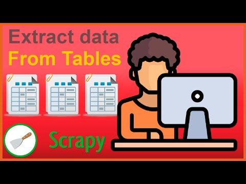 Python: Web scraping Tables using Scrapy - for beginners