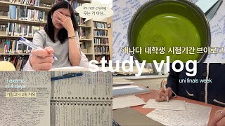 96hr study vlog🫠| chaotic uni final exam week, 3 exams in 4 days, library, grocery, lazy korean food