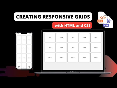 Responsive Grid Layout Tutorial | HTML and CSS Web Design