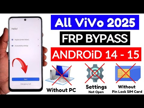 All Vivo Android 14/15 : Google/Frp Bypass 2025 (Without Pc) Setting Not Opening - Talkback Not Work