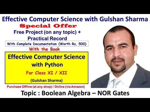 Boolean Algebra   (Universal Gate - NOR Gate)