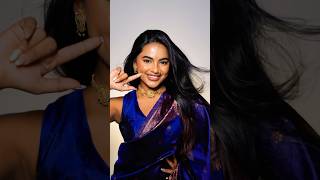 Marathi mulgi #saree #indianattire #marathimulgi #bluesaree