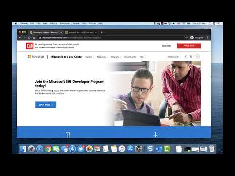 Signup for a Microsoft 365 Developer account