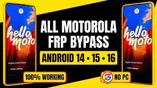 Motorola FRP Bypass 2026 🔥 Android 15 & 16 | Latest Update | No PC