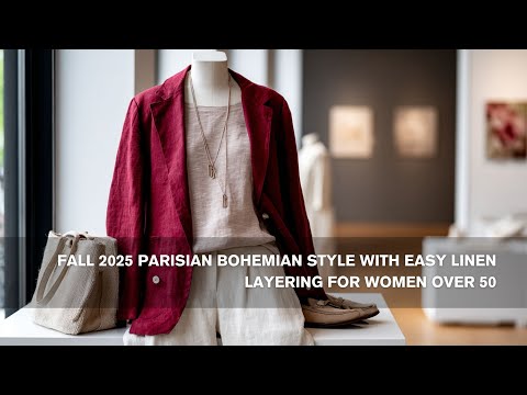 Fall 2025 Parisian Bohemian Style with Easy Linen Layering for Women Over 50