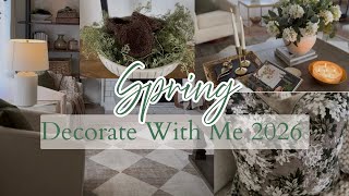 Spring Decorate with me Living Room, Spring decorating ideas, spring 2026 home decor ideas, 