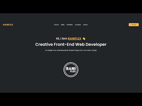 How to create Personal Portfolio using HTML ang CSS | step by step Tutorial