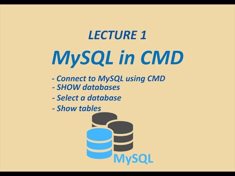 Lecture 1: #MySQL basic commands in #cmd. #Connect to #database, #show databases, and show #tables