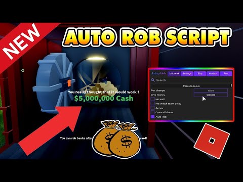 [STILL WORKS] Jailbreak OP Autorob GUI | 20k Cash in 10 minutes | Works on Free Exploits