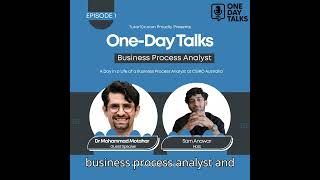 [Test] Dr Mohammad Motahar: A Day as a Business Process Analyst at CSIRO Australia | One-Day Talks