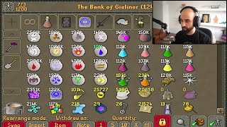 Odablock shows off his 130B+ Runescape bank