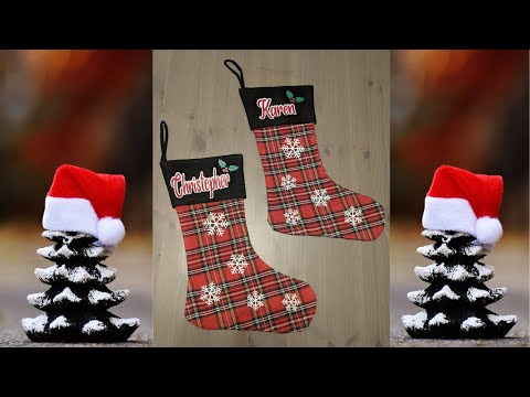 Applying HTV to Christmas Stockings - Customizing my Stockings for Christmas!