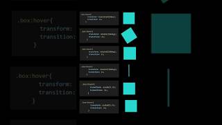 CSS Transform & Transitions.. #webdevelopment #css #code #cssTransform&Transition