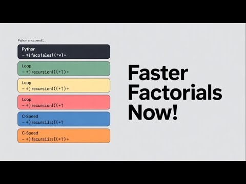 3 Python Factorial Hacks: From Slow Recursion to C‑Speed | Latest 2025 Update