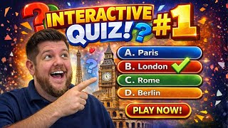 INTERACTIVE General Knowledge Quiz #1 ¦ Play Along At Home!